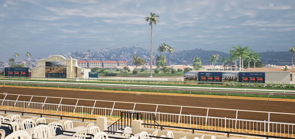 Del Mar Thoroughbred Club - Section Clubhouse Terrace Lvl 2 Tbl 416 Seat View