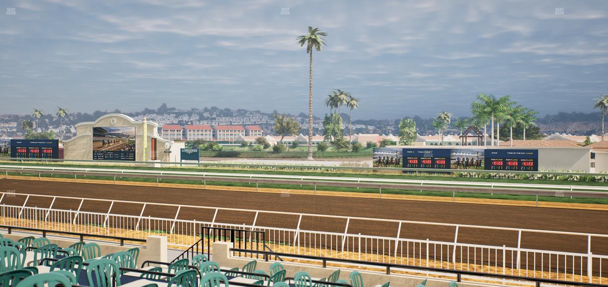Del Mar Thoroughbred Club - Section Clubhouse Terrace Lvl 2 Tbl 417 Seat View
