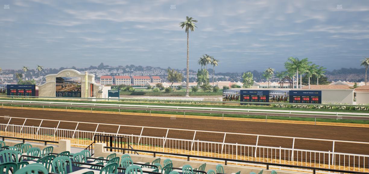 Del Mar Thoroughbred Club - Section Clubhouse Terrace Lvl 2 Tbl 418 Seat View