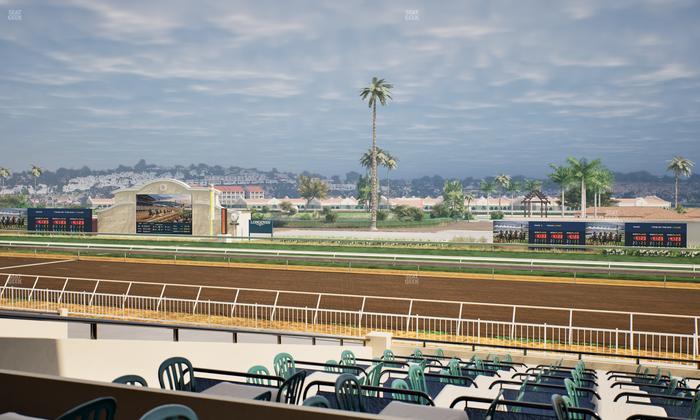 Del Mar Thoroughbred Club - Section Clubhouse Terrace Lvl 2 Tbl 709 Seat View