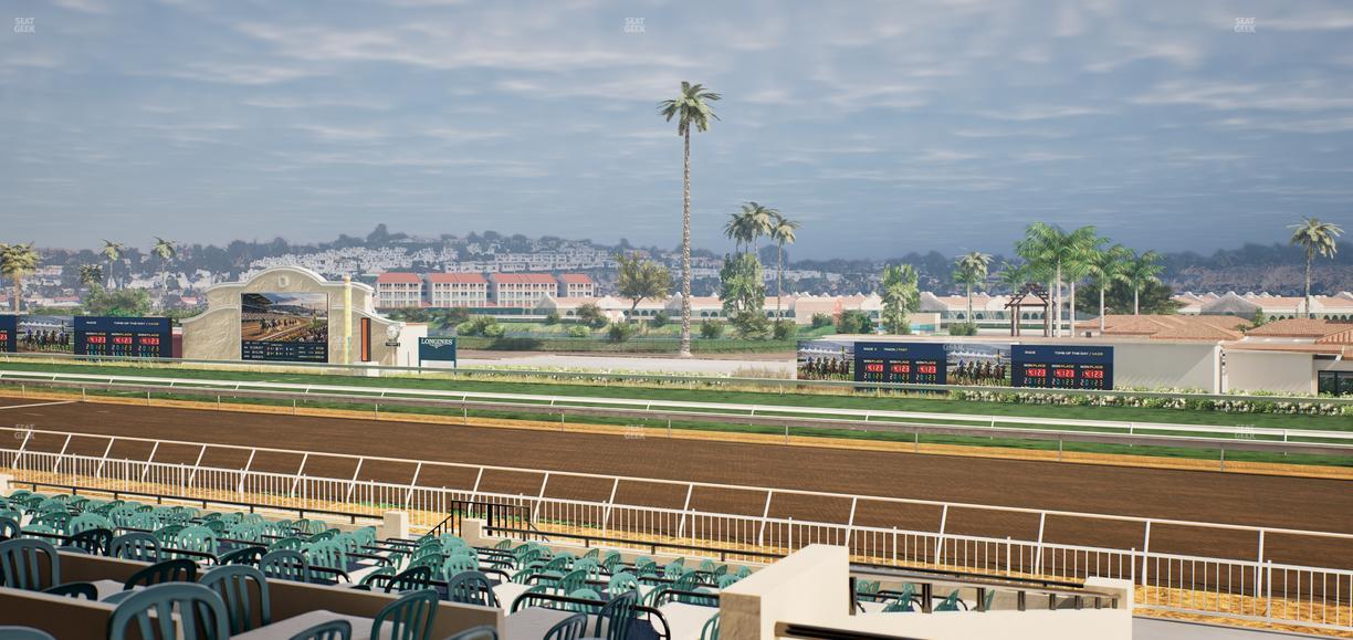 Del Mar Thoroughbred Club - Section Clubhouse Terrace Lvl 2 Tbl 821 Seat View