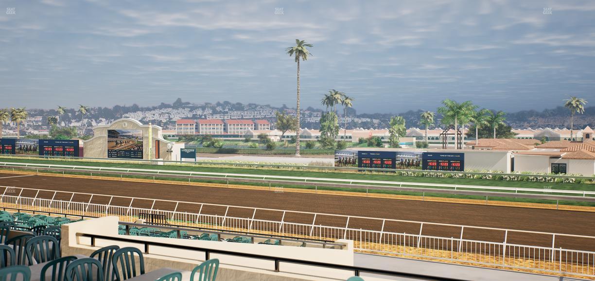 Del Mar Thoroughbred Club - Section Clubhouse Terrace Lvl 2 Tbl 924 Seat View