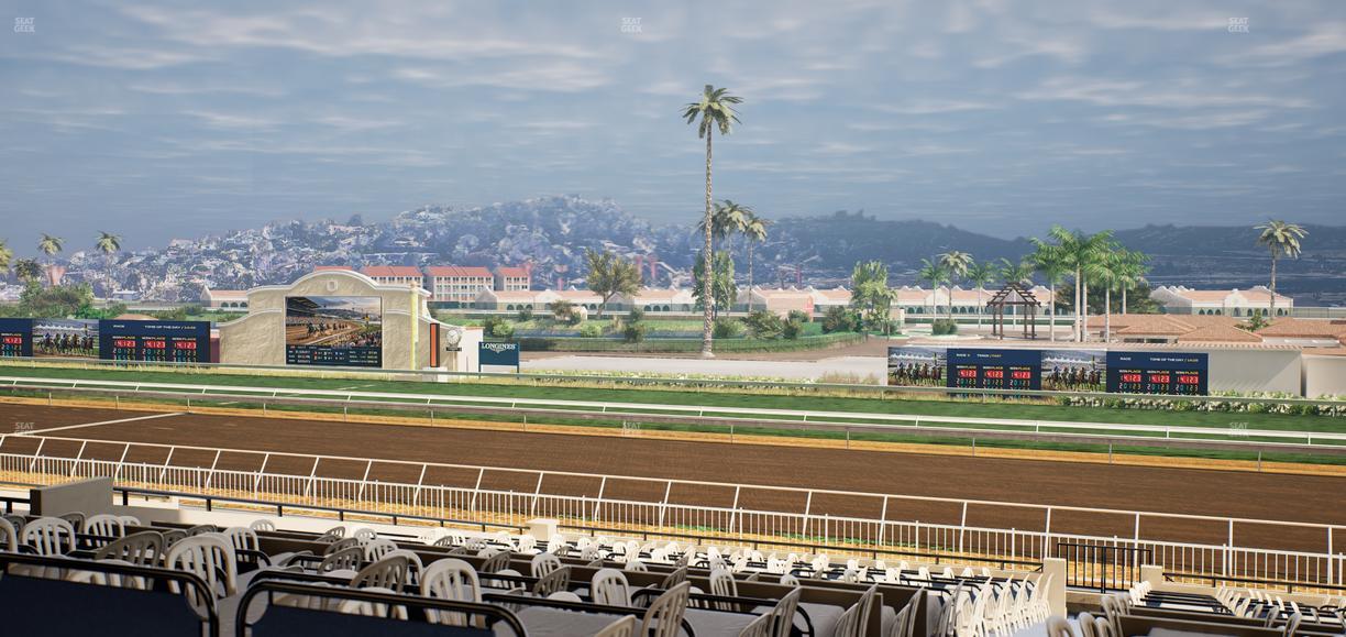 Del Mar Thoroughbred Club - Section First Turn Lvl 3 Tbl 550 Seat View