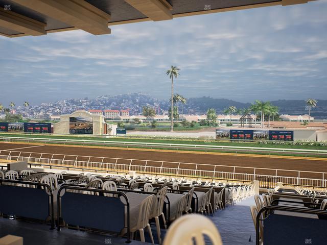 Del Mar Thoroughbred Club - Section First Turn Lvl 3 Tbl 550 Seat View
