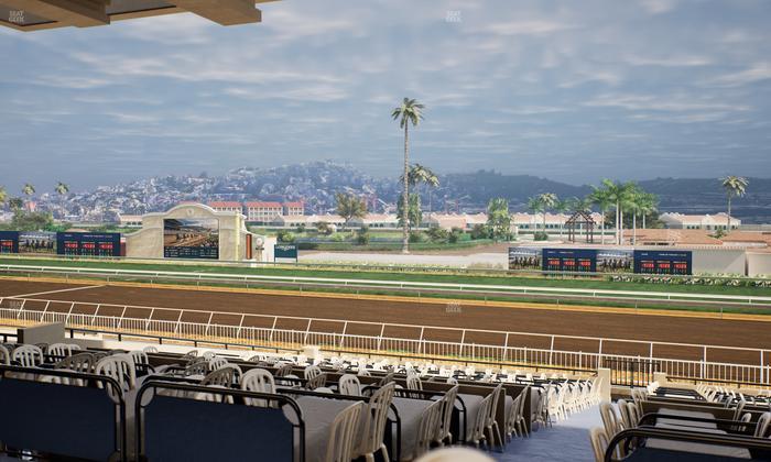 Del Mar Thoroughbred Club - Section First Turn Lvl 3 Tbl 550 Seat View