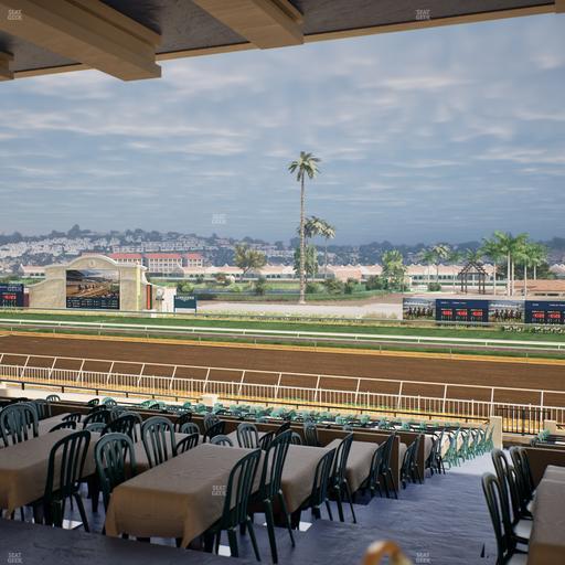 Del Mar Thoroughbred Club - Section First Turn Lvl 3 Tbl 550 Seat View