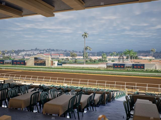 Del Mar Thoroughbred Club - Section First Turn Lvl 3 Tbl 550 Seat View