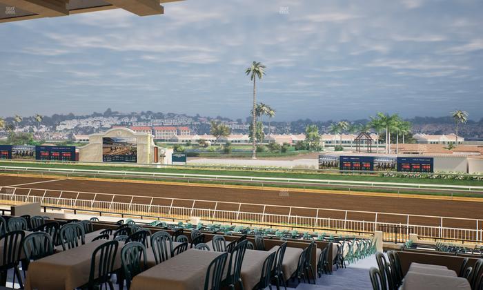Del Mar Thoroughbred Club - Section First Turn Lvl 3 Tbl 550 Seat View