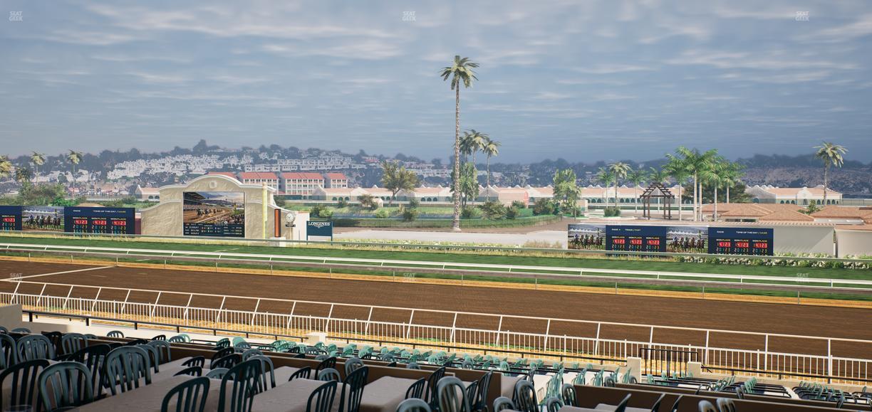 Del Mar Thoroughbred Club - Section First Turn Lvl 3 Tbl 551 Seat View