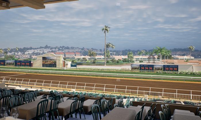 Del Mar Thoroughbred Club - Section First Turn Lvl 3 Tbl 551 Seat View
