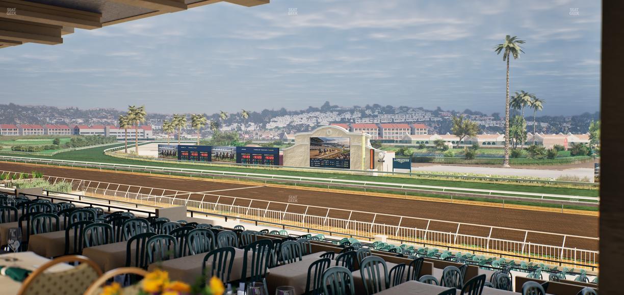 Del Mar Thoroughbred Club - Section First Turn Lvl 3 Tbl 552 Seat View