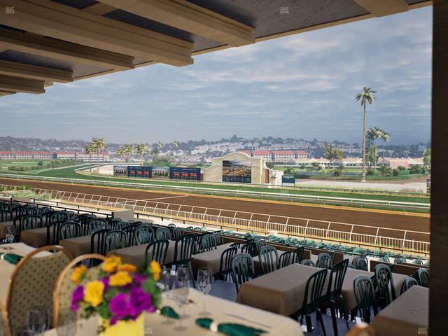 Del Mar Thoroughbred Club - Section First Turn Lvl 3 Tbl 552 Seat View