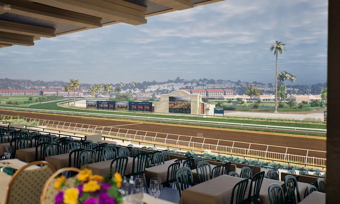 Del Mar Thoroughbred Club - Section First Turn Lvl 3 Tbl 552 Seat View