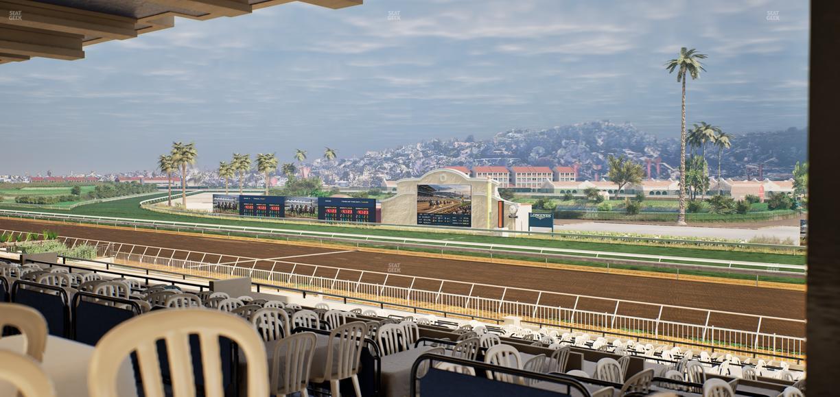 Del Mar Thoroughbred Club - Section First Turn Lvl 3 Tbl 552 Seat View