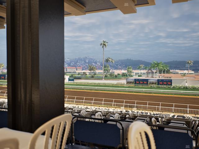 Del Mar Thoroughbred Club - Section First Turn Lvl 3 Tbl 553 Seat View