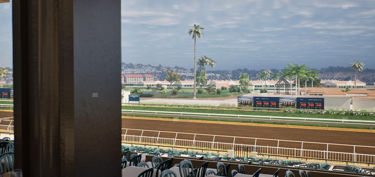 Del Mar Thoroughbred Club - Section First Turn Lvl 3 Tbl 553 Seat View