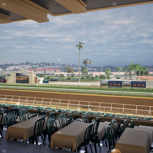 Del Mar Thoroughbred Club - Section First Turn Lvl 3 Tbl 555 Seat View