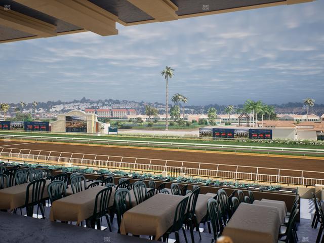 Del Mar Thoroughbred Club - Section First Turn Lvl 3 Tbl 555 Seat View