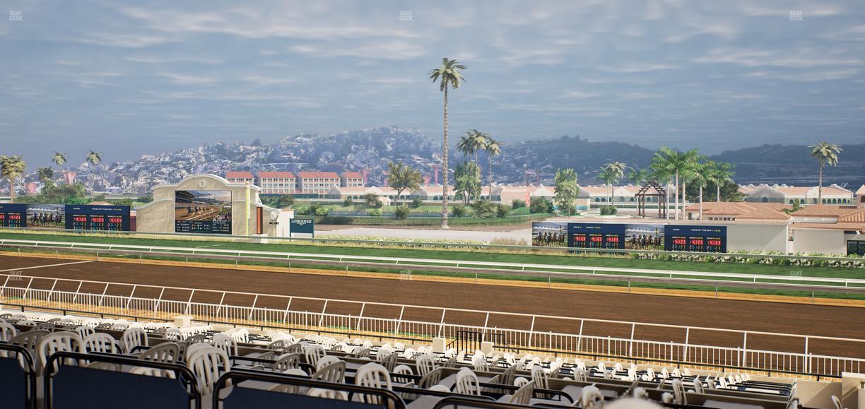 Del Mar Thoroughbred Club - Section First Turn Lvl 3 Tbl 555 Seat View