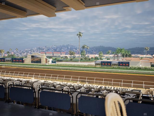 Del Mar Thoroughbred Club - Section First Turn Lvl 3 Tbl 555 Seat View