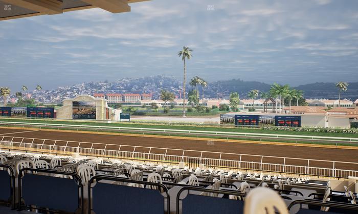 Del Mar Thoroughbred Club - Section First Turn Lvl 3 Tbl 555 Seat View