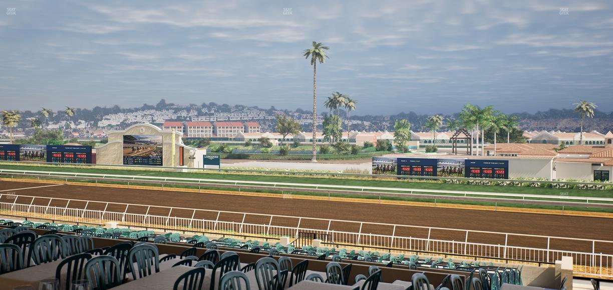 Del Mar Thoroughbred Club - Section First Turn Lvl 3 Tbl 556 Seat View