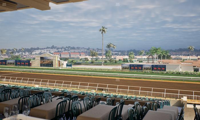 Del Mar Thoroughbred Club - Section First Turn Lvl 3 Tbl 556 Seat View