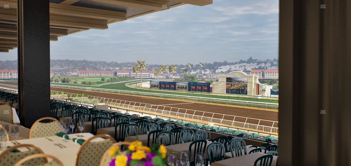 Del Mar Thoroughbred Club - Section First Turn Lvl 3 Tbl 557 Seat View