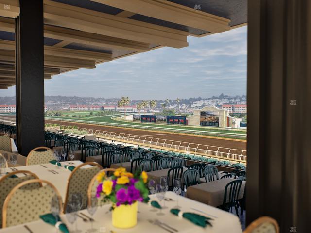 Del Mar Thoroughbred Club - Section First Turn Lvl 3 Tbl 557 Seat View