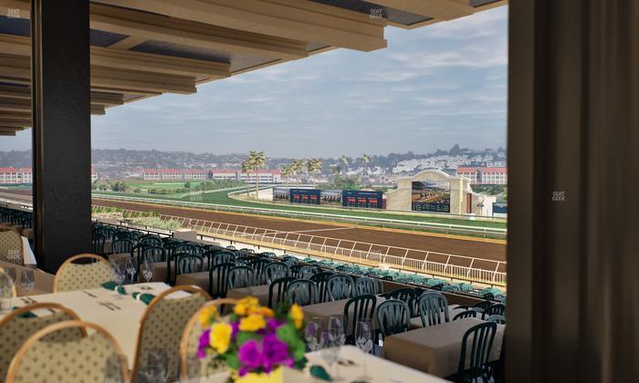 Del Mar Thoroughbred Club - Section First Turn Lvl 3 Tbl 557 Seat View