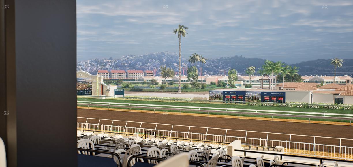 Del Mar Thoroughbred Club - Section First Turn Lvl 3 Tbl 558 Seat View