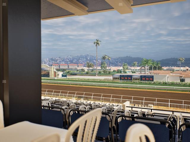 Del Mar Thoroughbred Club - Section First Turn Lvl 3 Tbl 558 Seat View