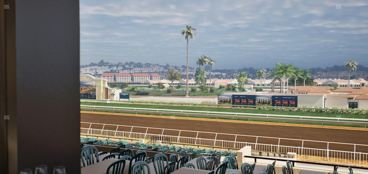 Del Mar Thoroughbred Club - Section First Turn Lvl 3 Tbl 558 Seat View