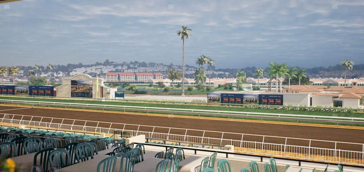Del Mar Thoroughbred Club - Section First Turn Lvl 3 Tbl 560 Seat View