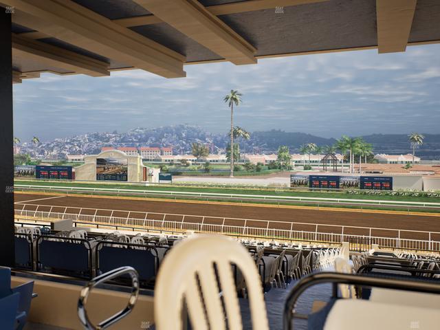 Del Mar Thoroughbred Club - Section First Turn Lvl 3 Tbl 650 Seat View
