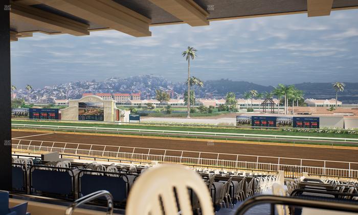 Del Mar Thoroughbred Club - Section First Turn Lvl 3 Tbl 650 Seat View