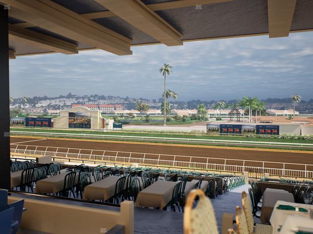 Del Mar Thoroughbred Club - Section First Turn Lvl 3 Tbl 650 Seat View