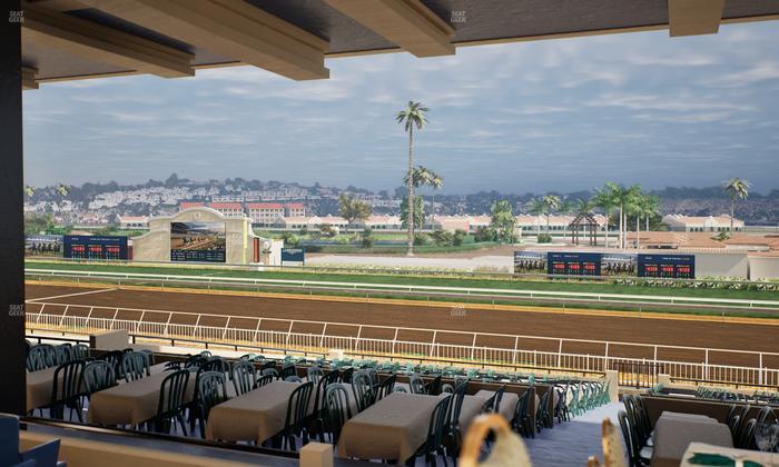 Del Mar Thoroughbred Club - Section First Turn Lvl 3 Tbl 650 Seat View
