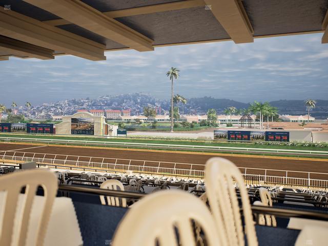 Del Mar Thoroughbred Club - Section First Turn Lvl 3 Tbl 651 Seat View