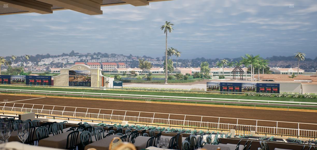 Del Mar Thoroughbred Club - Section First Turn Lvl 3 Tbl 651 Seat View