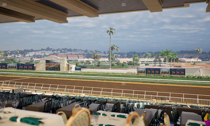 Del Mar Thoroughbred Club - Section First Turn Lvl 3 Tbl 651 Seat View