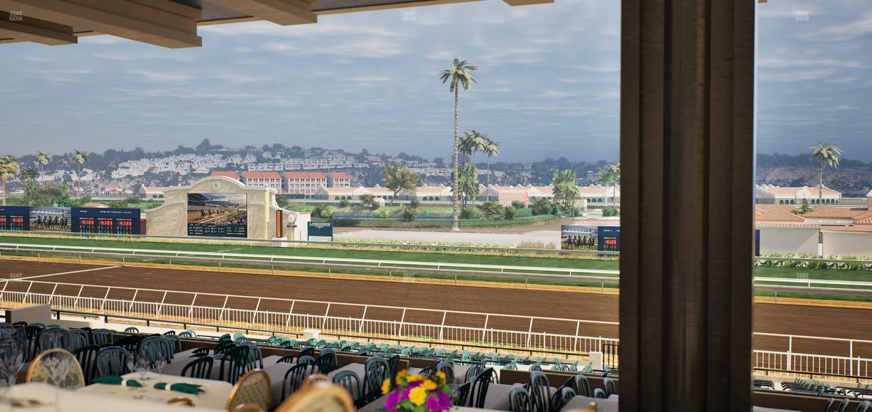 Del Mar Thoroughbred Club - Section First Turn Lvl 3 Tbl 652 Seat View