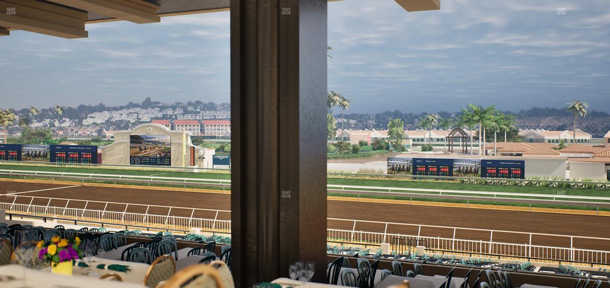 Del Mar Thoroughbred Club - Section First Turn Lvl 3 Tbl 653 Seat View