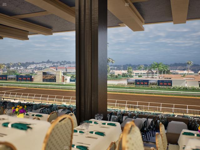 Del Mar Thoroughbred Club - Section First Turn Lvl 3 Tbl 653 Seat View