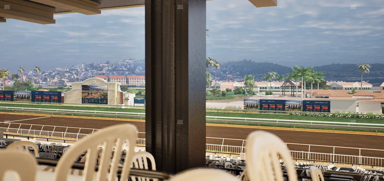 Del Mar Thoroughbred Club - Section First Turn Lvl 3 Tbl 653 Seat View