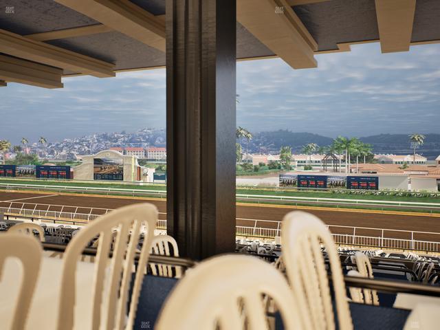 Del Mar Thoroughbred Club - Section First Turn Lvl 3 Tbl 653 Seat View
