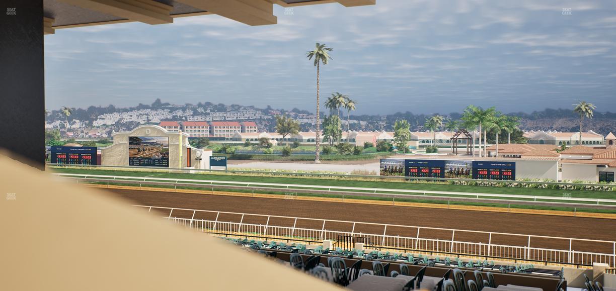 Del Mar Thoroughbred Club - Section First Turn Lvl 3 Tbl 655 Seat View