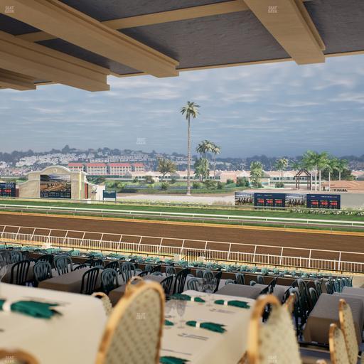 Del Mar Thoroughbred Club - Section First Turn Lvl 3 Tbl 656 Seat View