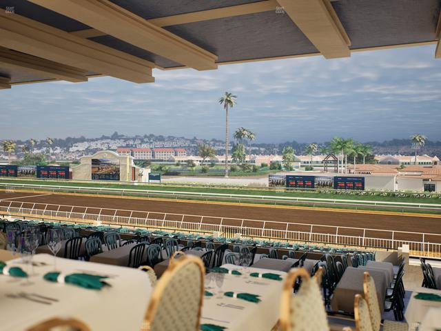 Del Mar Thoroughbred Club - Section First Turn Lvl 3 Tbl 656 Seat View