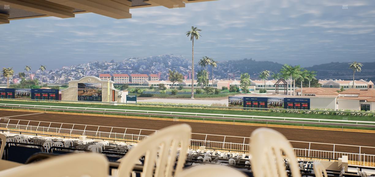 Del Mar Thoroughbred Club - Section First Turn Lvl 3 Tbl 656 Seat View